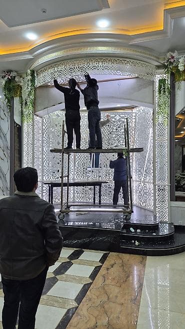 yuk dasima: Toy və tədbir səhnəsi üçün dekorativ arxa fon – lazer kəsimli panel — 2