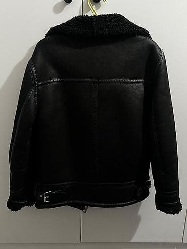 dəri plaş: Kurtka, Dəri, Qış, Zara, L — 3