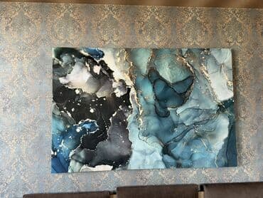 pox şəkli: Abstrakt dizaynlı böyük ölçülü divar tablo - Texnika: üslubunda — 1