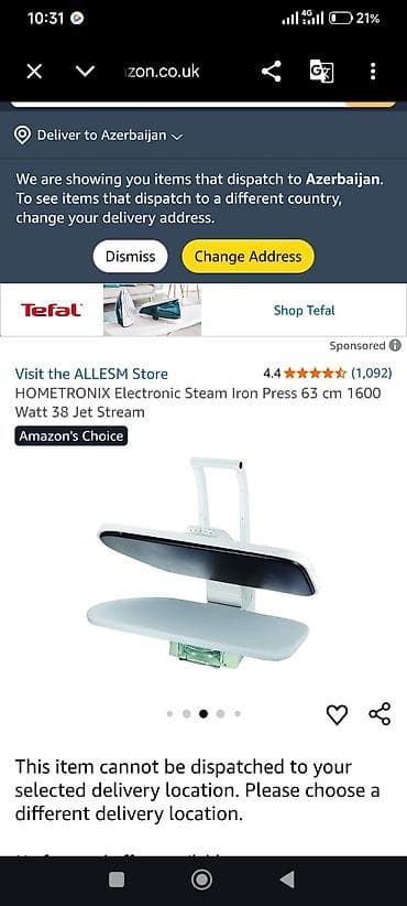 paravoy ütü: HOMETRONIX Electronic Steam Iron Press – 63 sm, 1600 W, 38 Jet Steam — 4