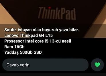 Apple MacBook: Новый Lenovo ThinkPad, 15.6 ", Intel Core i5, 512 ГБ — 2