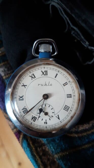 антикварные часы настенные: Ruhla mexaniki cib saatı - Brend: Ruhla (siferblatda “Ruhla” yazısı) — 3