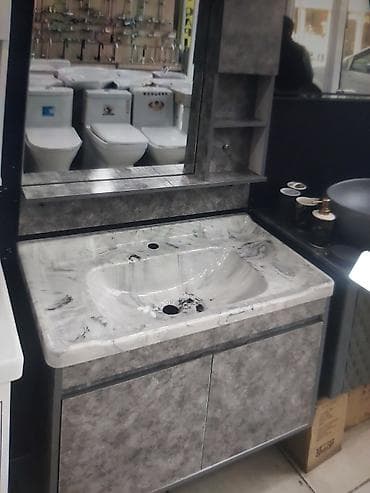 mini tablolar: Hamam ve Metbex üçün moyka. - Material: mərmər naxışlı daş-kompozit — 1