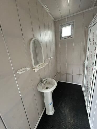 anbar üçün konteyner: Konteyner tipli sanitar qovşaq – tam hazır modul - Metal karkaslı — 7