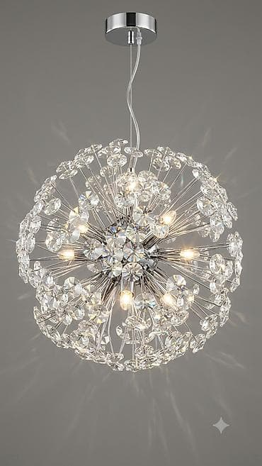 işıq bloku: Led Çılçıraq, 4 və daha çox lampa, Metal — 8