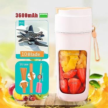 Portativ şirəçəkən/blender şüşəsi - Tutum: 340–370 ml (korpusda ölçü — 3