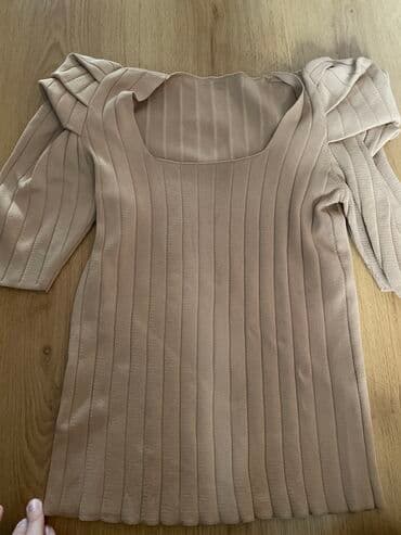 çəhrayı qadın köynəkləri: Bej kofta,S-M razmer — 1