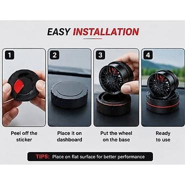 disk qabi: Disk formalı fırlanan avtomobil hava ətirləndiricisi Qirmizi — 3