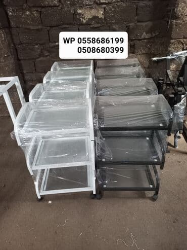 ➡️Etajerkalar şüşəli,ağ və qara rənglərdə. Bir başa sexdən satış ən