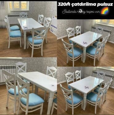 стол кухонный: ✔️Sifarişlə✔️ ✔️Kuxna üçün stol stul dəsti✨✨. 2 stul masa künc divan — 15