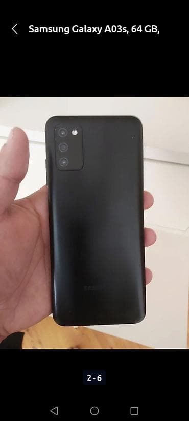samsung c: Samsung Galaxy A03s, 64 GB, rəng - Qara, İki sim kartlı — 2