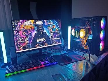 Masaüstü kompüterlər və komponentlər: RGB işıq efektli tam oyun stansiyası Komplekt: - Sistem bloku: qabaq — 1