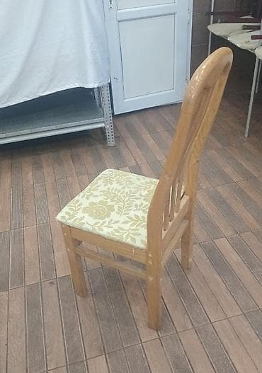 tabletka stullar: Qonaq otağı üçün, İşlənmiş, Qatlanmayan, rəng - Bej Stul — 1