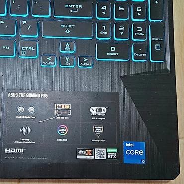 komputerlər diz ustu: ASUS TUF Gaming F15 FX506HC noutbuku Texniki göstəricilər: - — 6