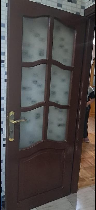 acar dest: Şüşəli daxili otaq qapısı - Material: ağac əsaslı korpus, üst paneldə — 1