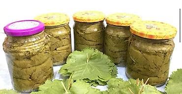 Bankada üzüm yarpağı – dolma üçün hazır duzlu yarpaq - Məhsul: Şüşə