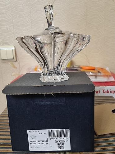 Aurun Crystal PLANTICA kristal konfet qabı - Brend: Aurun Crystal