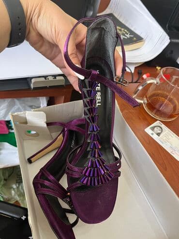 derihan ayakkabı: Tuflilər, Ölçü: 39, rəng - Bənövşəyi, Yeni — 2