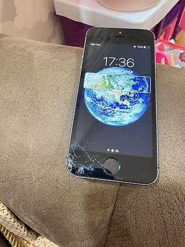 5 samsung olar: IPhone 5s, Space Gray, Qırıq — 3