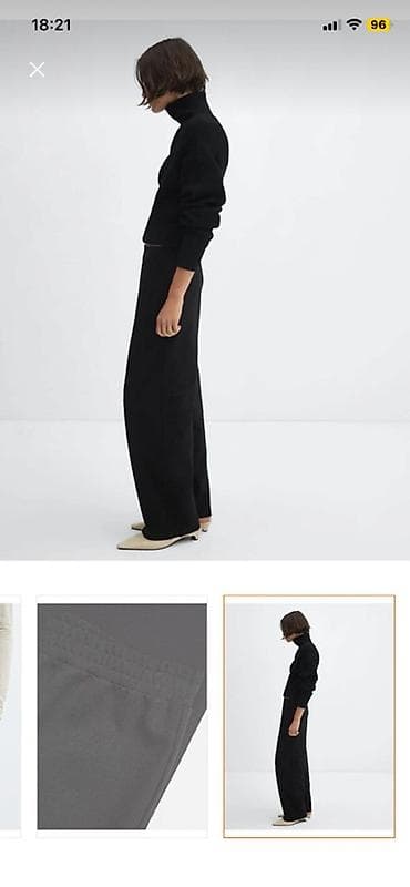 qara şalvar: Şalvar, Mango, M, rəng - Qara — 4