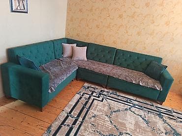 Künc divan, İşlənmiş, Açılmayan, Bazasız, Vеlur parça, Ödənişli çatdırılma