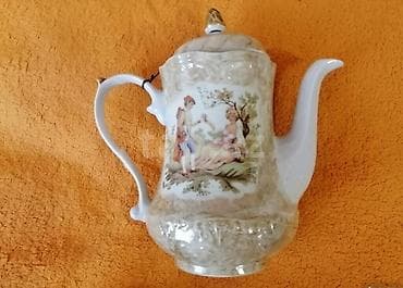 qül: Çay dəsti, rəng - Bej, Farfor, 5 nəfərlik, Polşa — 5