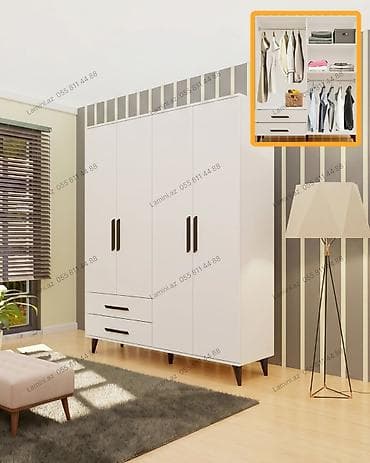 bal: 4 Qapılı Dolab Standart ölçülü otaqlar üçün ən optimal seçim — 1