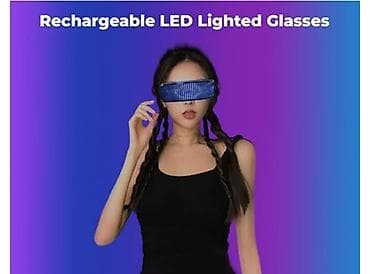 bas: Led eynek Dj Led eynək, led acki, acki, neon, neon eynek neon — 2