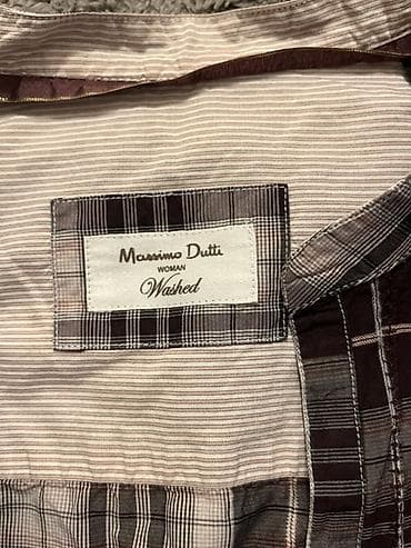 mini donlar: Massimo Dutti Woman “Washed” qəfəsli don/köynək - Brend: Massimo — 2