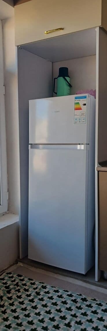 hauser soyuducu qiymeti: 2 qapılı Taube Soyuducu Satılır, rəng - Ağ, Dolab içi — 1