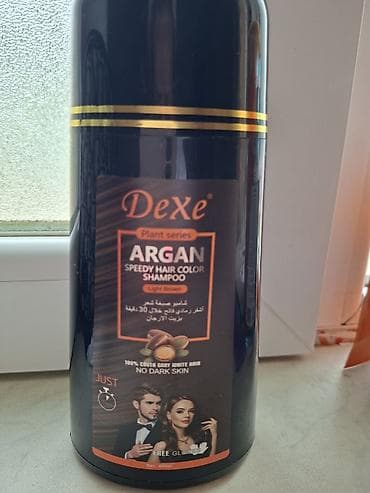 mal qara: Dexe Plant Series Argan Speedy Hair Color Shampoo – Light Brown — 1