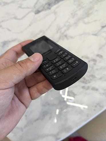 silver et ceken: Nokia 105 4G, rəng - Qara, Düyməli — 4