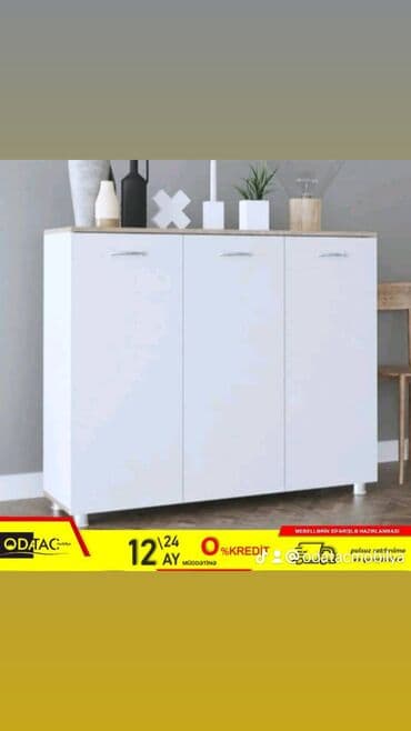 Yeni, Açılan, 3 qapılı Düz dolab, Ayaqqabı dolabı, Azərbaycan