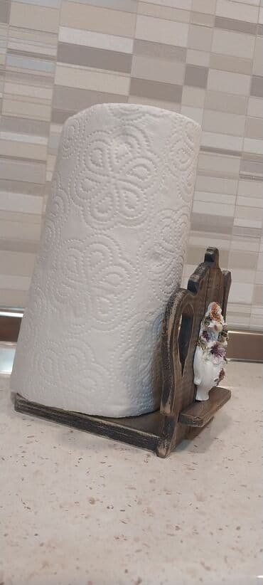 mətbəx əşyası: Salfetka qabi 6 man yeni material taxta — 2