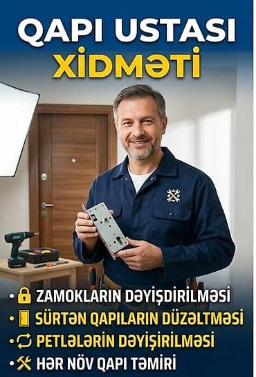 gence qapi: Qapı ustası xidməti Peşəkar ustadan qapı və kilid işləri: - — 1