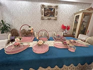 xonca desti: Xonça/gəlin nişan dəsti – əl işidir - Komplekt: müxtəlif ölçü və — 1