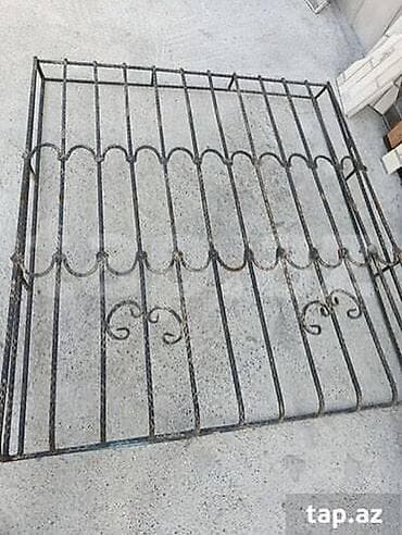 bal: Dəmir pəncərə barmaqlıqları - Material: qalın, bükmə profilli dəmir — 2