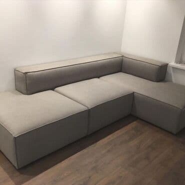 divan şəkilləri: Künc divan, Nabuk — 2