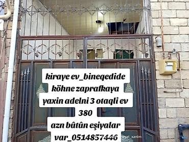 emlak bazari: 100 kv. m, 3 otaqlı, Kombi, Qaz, İşıq — 1
