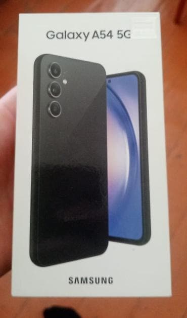 watt pro: Samsung Galaxy A54 5G, 128 GB, rəng - Qara, Barmaq izi — 1