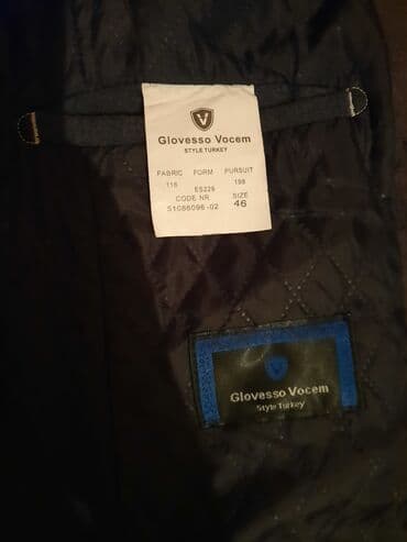 drap paltolar erkaklar uchun: Palto, M, rəng - Boz — 5