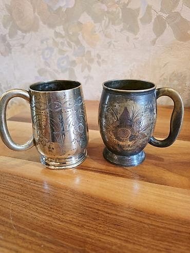 bezek esyasi: Fincanlar, rəng - Qızılı, Metal, 2 ədədli dəst — 4