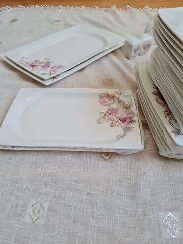 qab qacaq ikinci el: Boşqablar, 6 ədədli dəst, rəng - Ağ, Farfor, Türkiyə — 7