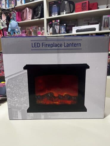 LED Fireplace Lantern – dekorativ elektrikli şömine lampası -