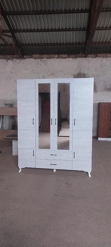 islemis dolablar: 4 qapılı geyim dolabı - Ölçü: 1.60 × 47 × 2 m - Material: laminat - — 9