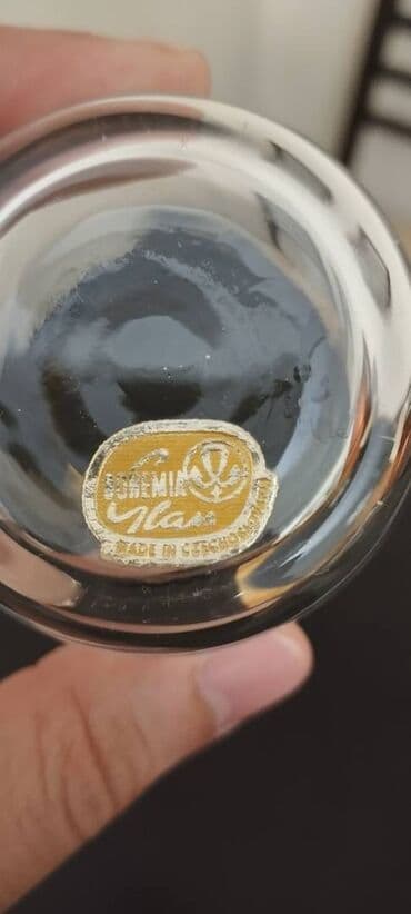 cini qablar: Qədəhlər, Xrustal, Çexiya — 3