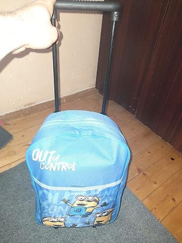 çantalar məktəb: Uşaq üçün təkərli məktəb çantası - Rəng: Göy - Dizayn: Minions — 3