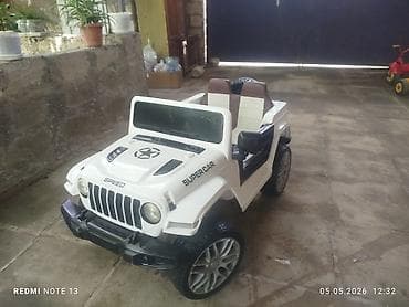 uşaq ucun makasin: Uşaq üçün elektrikli maşın – Jeep tərzli, ağ rəng iki nəfərlikdi pultu — 7
