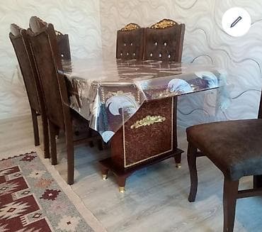 bahar qizi: Açılmayan, Dördbucaq masa, 6 stul — 1