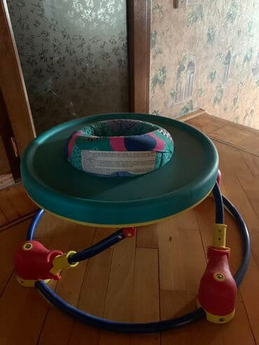 uşaq stulu: Oturacaq,sabit dayanir,tekersiz.Oturacaq 360 derece firlanir — 1